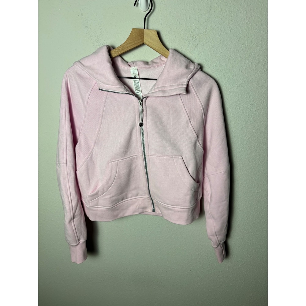 Lululemon Scuba Oversized Full Zip Hoodie Meadowsweet Pink LW3EOZS XS/S